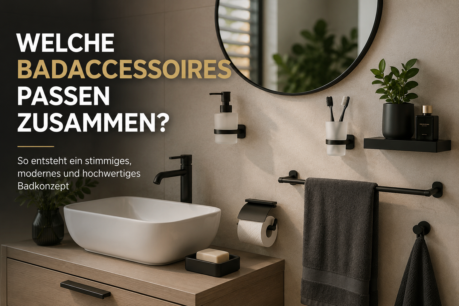 Welche Badaccessoires passen zusammen?