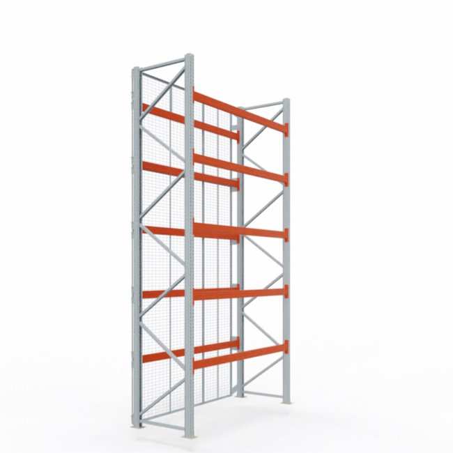 Rückfallgitter für Palettenregale H 550 cm | B 270 cm | RAL 7032
