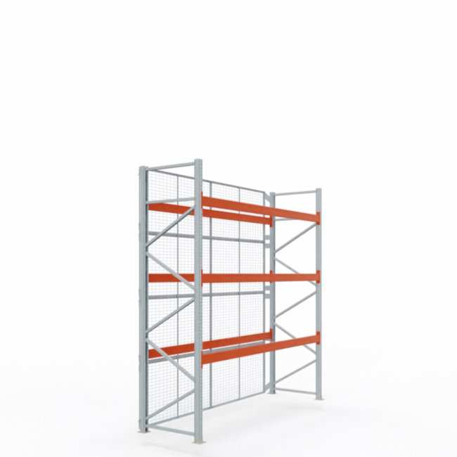 Rückfallgitter für Palettenregale H 400 cm | B 360 cm | RAL 7032