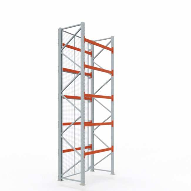 Rückfallgitter für Palettenregale H 550 cm | B 180 cm | RAL 7032