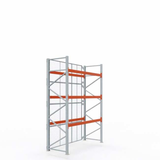 Rückfallgitter für Palettenregale H 400 cm | B 270 cm | RAL 7032