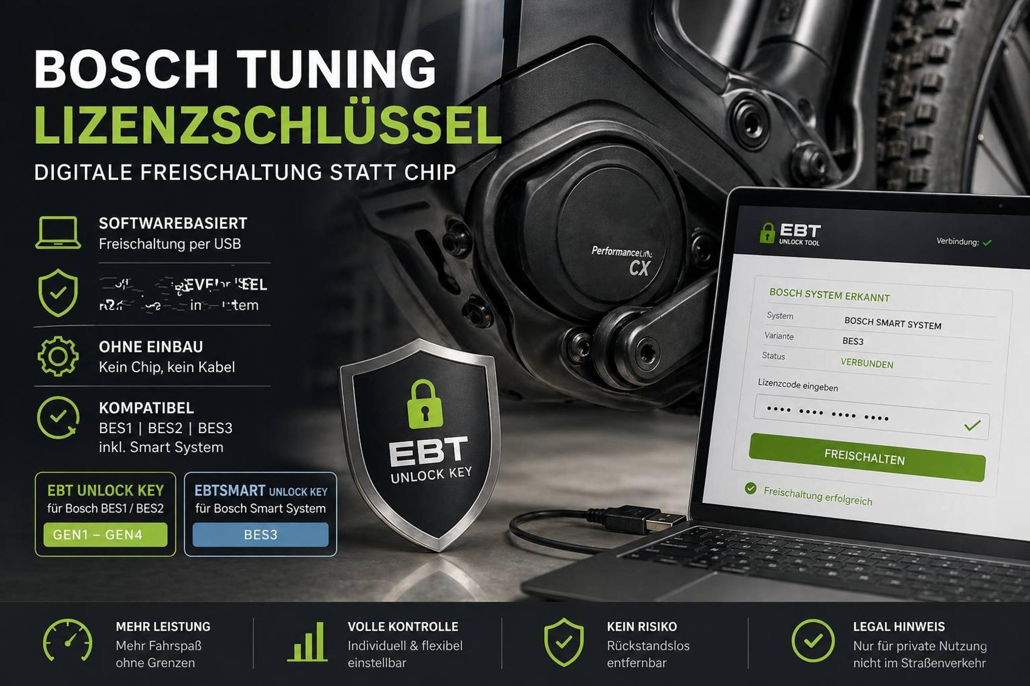 EBT Unlock Key: Lizenzschlüssel & Lizenzcode für Bosch Tuning – E-Bike ...