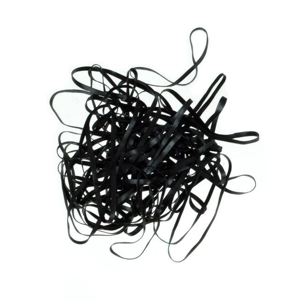 Gummibänder – Haushaltsgummis / Rubberbands  | Schwarz 50 Stück / Black 50 pieces | Artikelnummer: laurel-schwarz-50