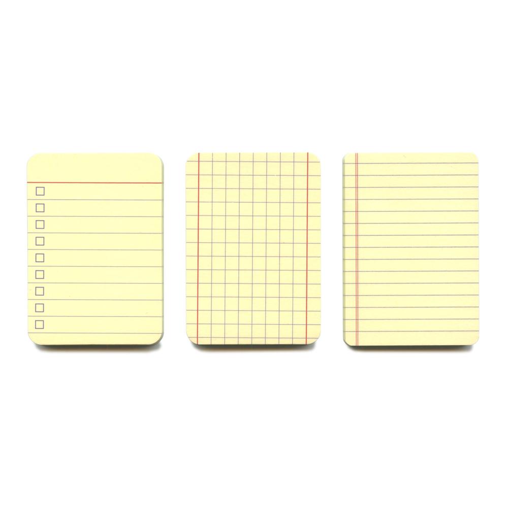 Haftnotizen mini Legal Pad / Sticky notes mini legal pad  | 5 x liniert / ruled | Artikelnummer: RSVP9_liniert