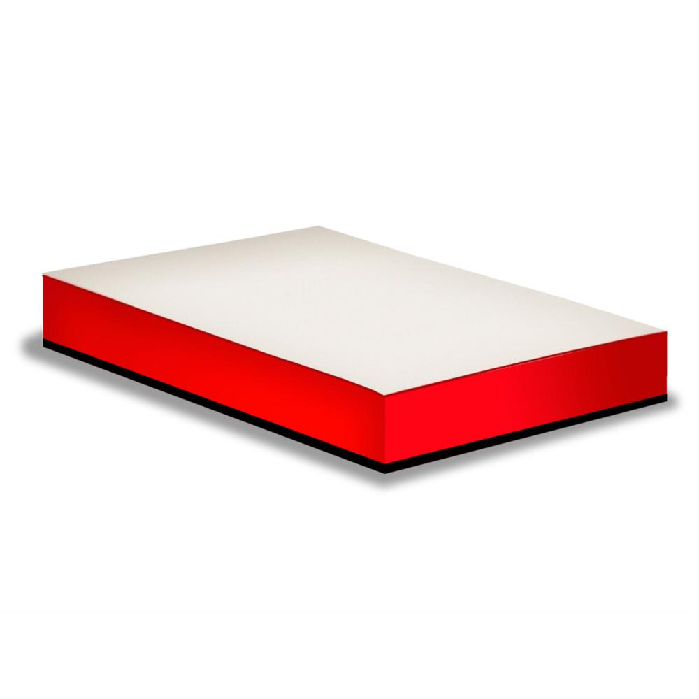 Notizblock Leuchtrot  / Note Pad Brilliant Rot | DIN A6  | Artikelnummer: hoeflich_roter_block