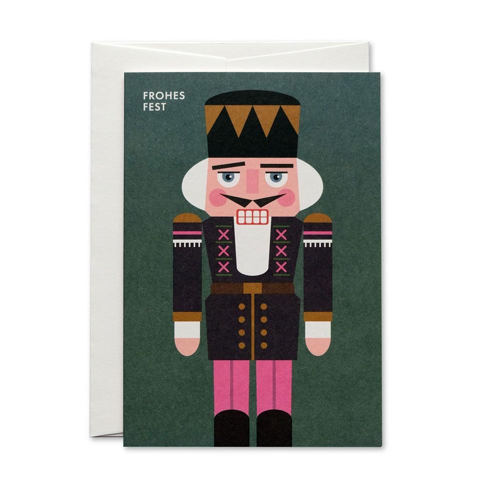 Nussknacker Weihnachtskarte / Nut Cracker Christmas Card | Offsetdruck / Offset print | Artikelnummer: HS_nussknacker