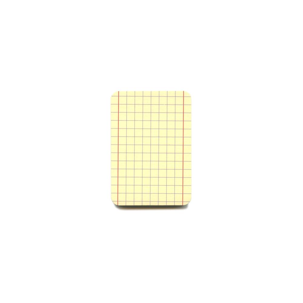 Haftnotizen mini Legal Pad / Sticky notes mini legal pad  | 5 x kariert / grid | Artikelnummer: RSVP9_kariert