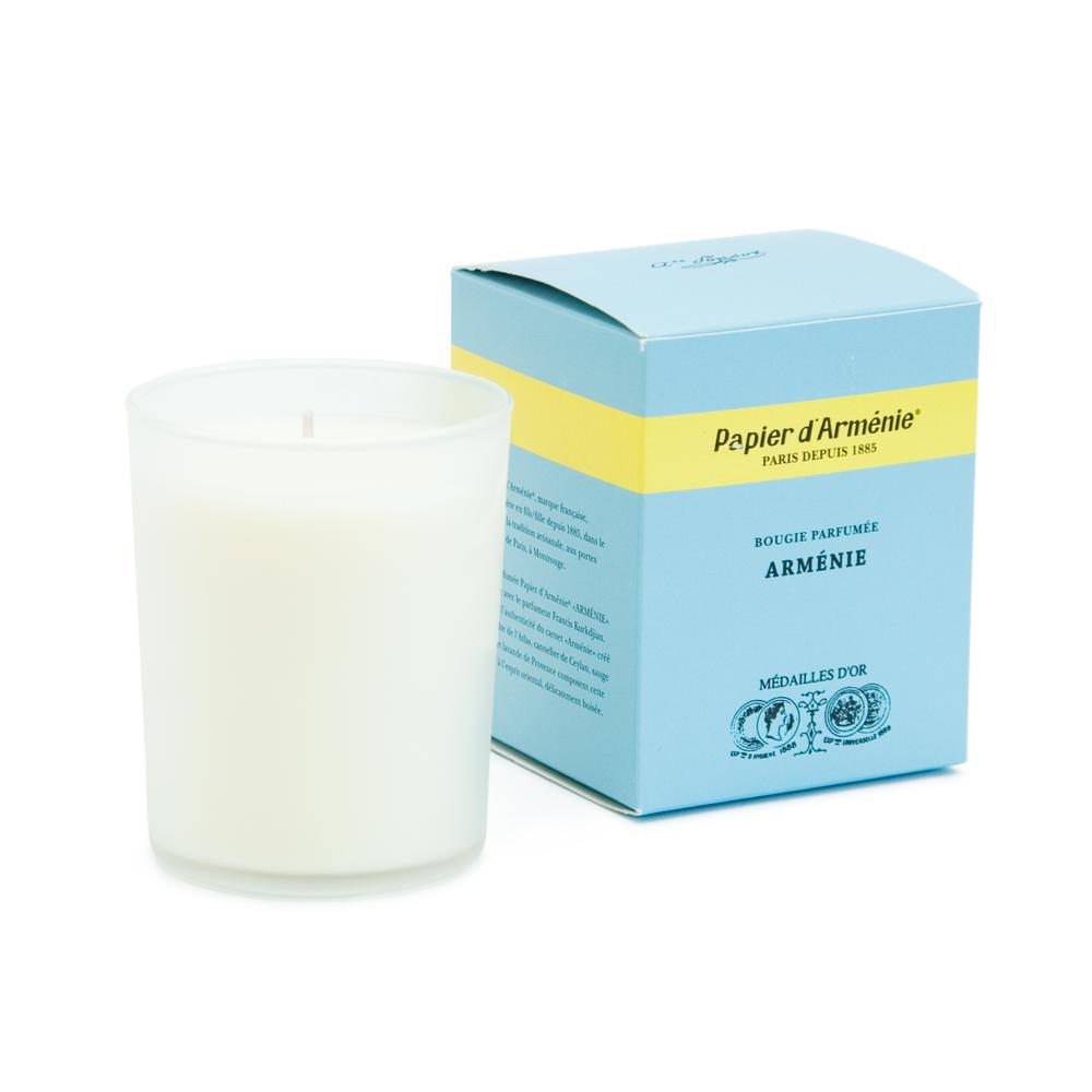 Papier d'Armenie Duftkerze / Scented Candle | Arménie | Artikelnummer: armenie_kerze_hell