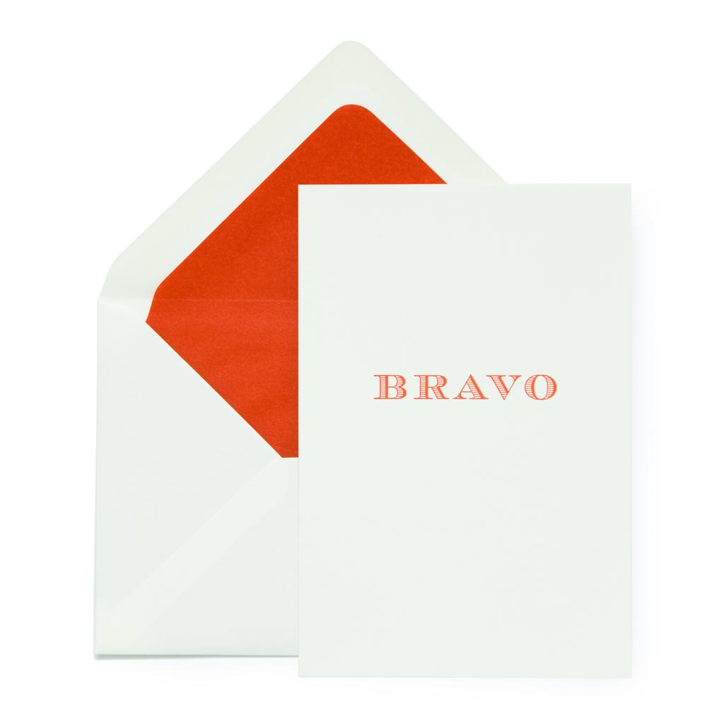 BRAVO – Glückwunschkarte Prägedruck / Congratulations Card | Prägedruck / Embossment | Artikelnummer: bravo