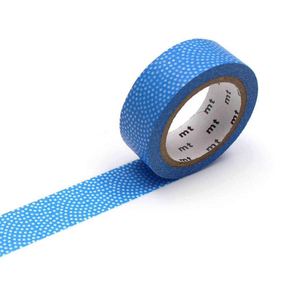 mt deco Masking Tape Samekomon Tsuyukusa | Traditionelles Haifischmuster / traditional shark pattern | Artikelnummer: MT01D466Z_samekomon_blau