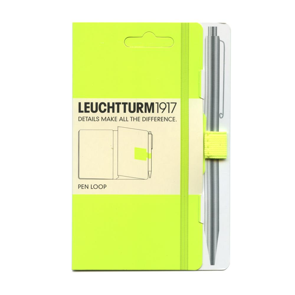 Leuchtturm1917 Pen Loop / Neon Stifthalter zum Einkleben | Neon Gelb / Fluo Yellow | Artikelnummer: leuchttneongelb