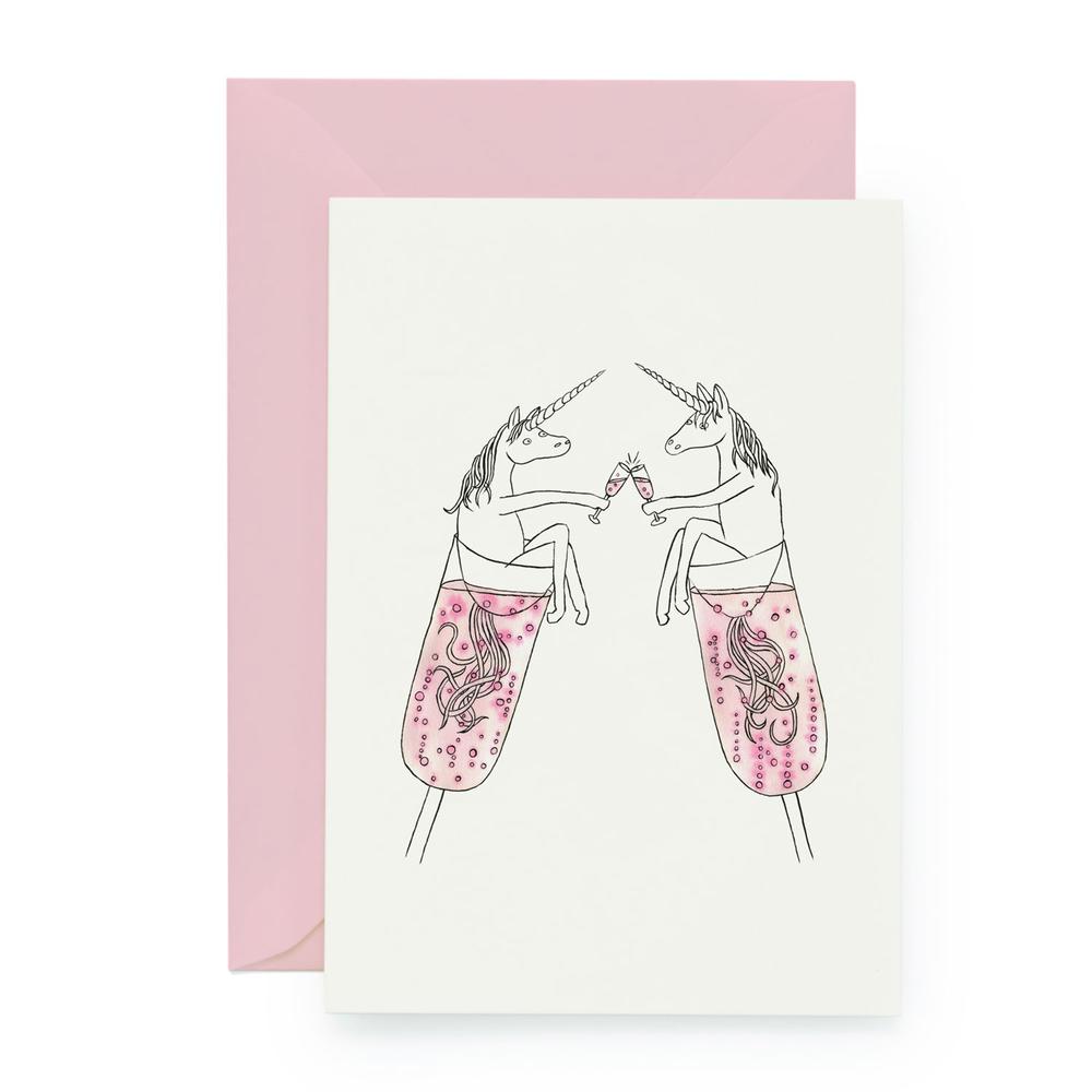 Sekthörnchen / Cheers! Greeting Card | Illustration Lilli Gärtner | Artikelnummer: lilli04