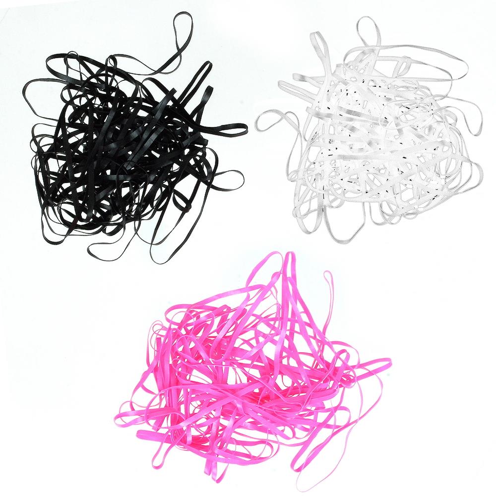 Gummibänder – Haushaltsgummis / Rubberbands  | Schwarz 50 Stück / Black 50 pieces | Artikelnummer: laurel-schwarz-50
