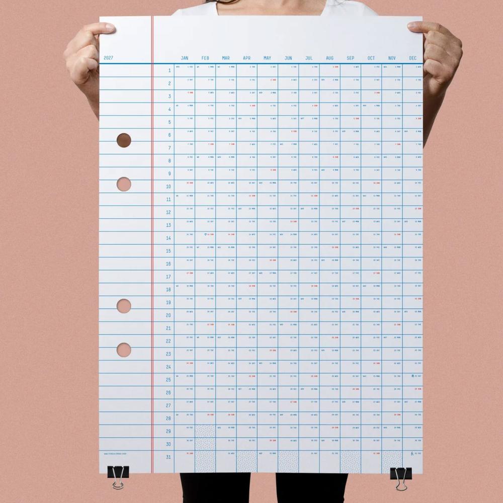 2027 Wandkalender / 2027 Year Calendar  | Design by Erik Olovsson | Artikelnummer: erik_kalender