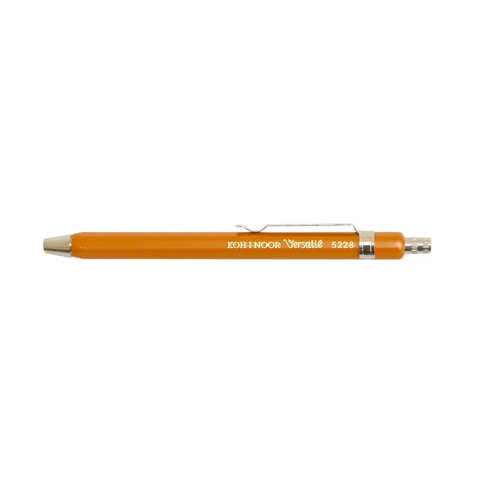 Kurzer Koh-I-Noor Fallbleistift 5228 / Clutch lead holder pencil | Senfgelb / Yellow | Artikelnummer: koh_5228_gelb_kurz