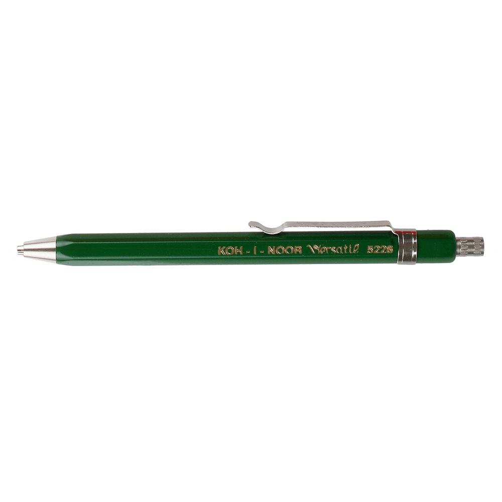 Kurzer Koh-I-Noor Fallbleistift 5228 / Clutch lead holder pencil | Grün / Green | Artikelnummer: koh_5228_grue_kurz