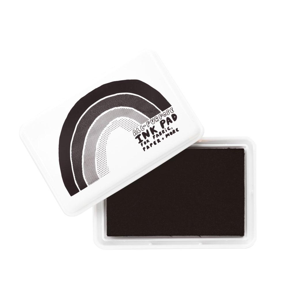 Großes Stempelkissen / All Purpose Ink Pad  | Schwarz / Black | Artikelnummer: yellowowl_schwarz