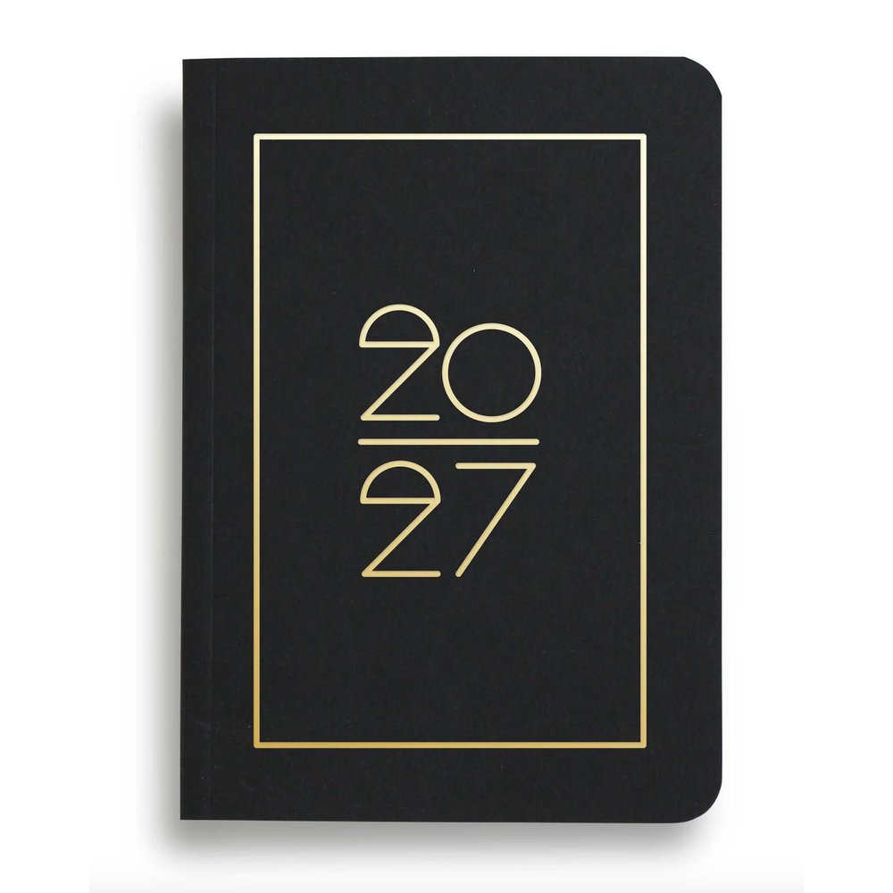 2027 Navucko Taschenkalender Softcover / Pocket diary | Schwarz / Black | Artikelnummer: navucko_p_schwarz
