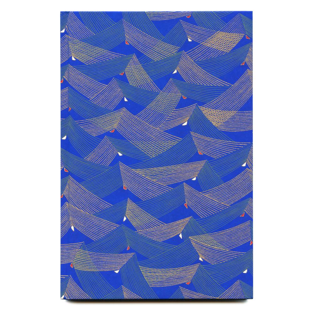 2027 Großer Kalender CARTA PURA / Chiyogami Diary Large | Wellen / Waves | Artikelnummer: 430_wellen