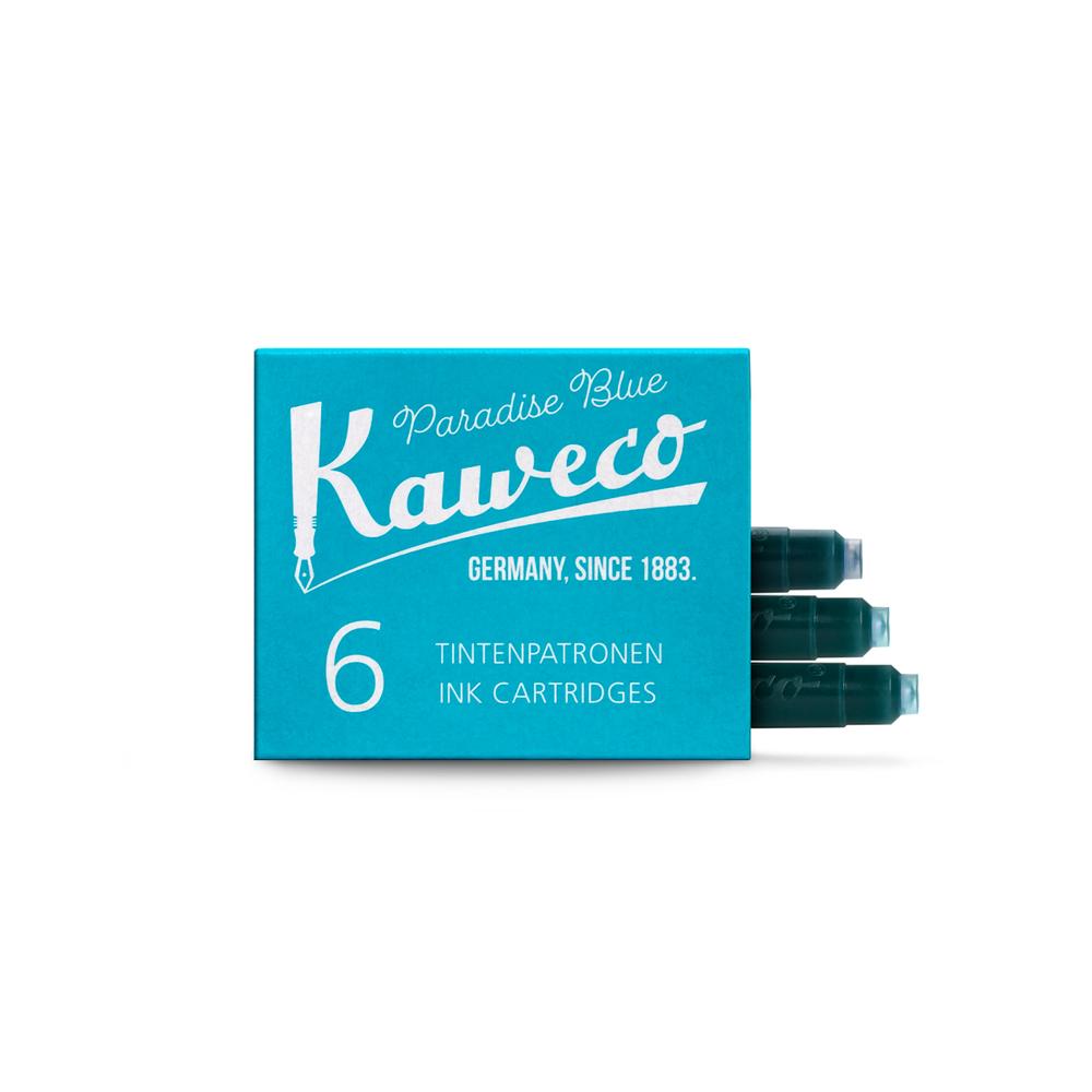 Kaweco Tintenpatronen / Ink cartridges | Türkis / Turquoise | Artikelnummer: kawecotinttue