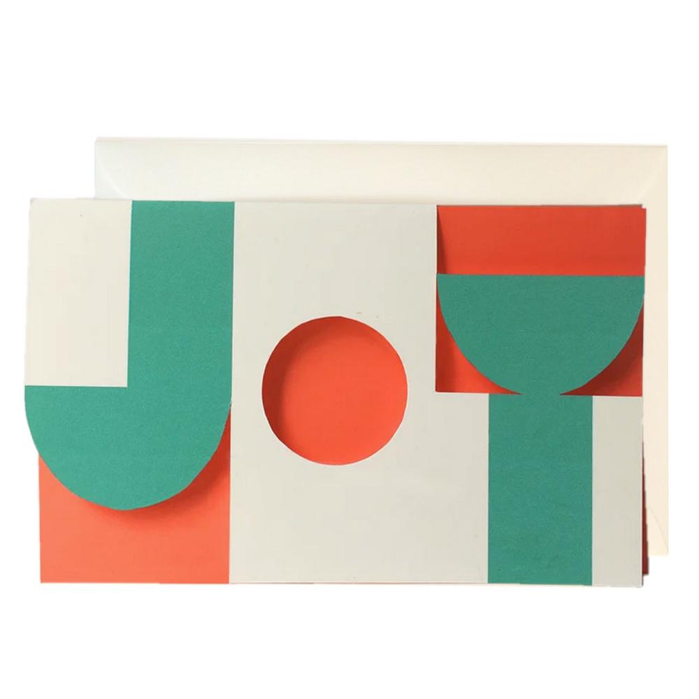 JOY Weihnachtskarte / JOY Christmas Card  | Cut Out Card | Artikelnummer: cm_joy