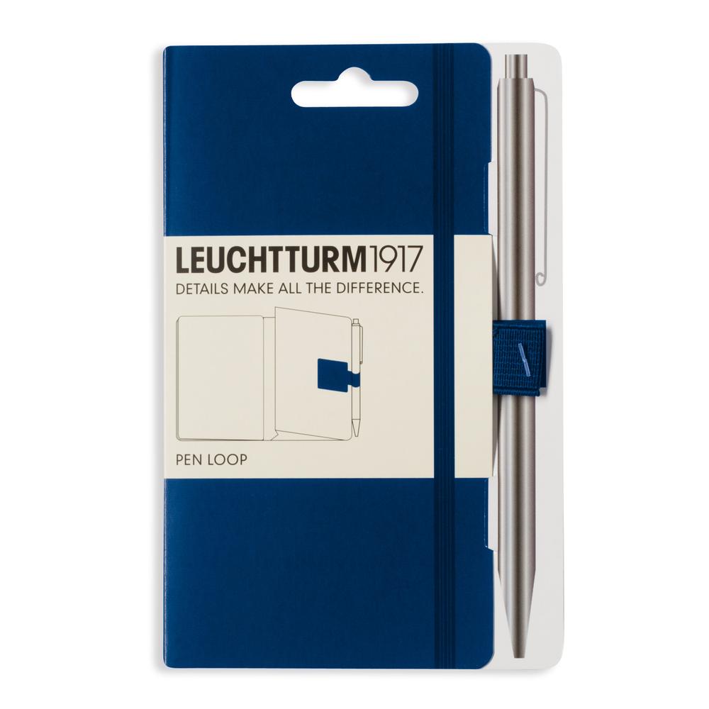 Leuchtturm1917 Pen Loop / Stifthalter zum Einkleben | Marine / Navy Blue | Artikelnummer: leucht_mar
