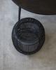 Hocker | Rattan-Hocker - Beistelltisch Modern Schwarz
