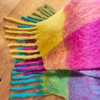 Decke | Zier-/ Kuscheldecke Mohair - bunt kariert