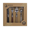 Besteck | 48 tlg. Besteckset Laguiole Braun