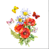 Serviette | Papier-/ Lunchserviette Wild Poppy