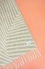 Decke | Wolldecke / Woolen Blanket Leaves - Limestone 