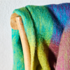 Decke | Zier-/ Kuscheldecke Mohair - bunt kariert