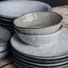 Schale | Schüssel/ Salat-/ Saucenteller Rustic - Grau/Blau