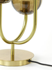 Lampe | Tischleuchte 3 Leuchten MAGDALA - Glas/ Braun+Gold