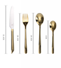 Besteck | 16tlg. Besteckset Golden Shiny - Gold Glänzend