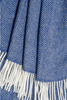 Decke | Decke | Wolldecke / Kuscheldecke Herringbone - Baltic sea