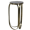 Tisch | Beistelltisch BUBISA Large - Glas schwarz/antik bronze