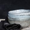 Schale | Schüssel/ Salat-/ Saucenteller Rustic - Grau/Blau