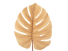 Kunstpflanze | Künstlicher Monstera Zweig (Einblatt) - Sandbraun