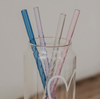Strohhalm | 4er Set Strohhalme gedreht aus Glas - Rosa