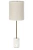 Lampe | Lampenfuß / Tischleuchte Marble - Marmor + Antik Bronze