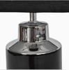 Lampe | Tischleuchte / Porzellanlampe Rosie - Schwarz/Silber
