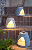 Lampe | Solarbetriebene Outdoor-/ Tischleuchte Stone - grau