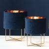 Lampe | Tischleuchte Trixi Blau/Gold