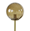 Lampe | Tischleuchte 2 Leuchten  MAGDALA - Glas/Braun+Gold