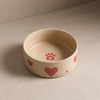 Tierbedarf | 2er Set Cozy Hearts Futternapf – 14 cm 