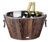 Champagnerkühler | Montgomery – Recyceltes Teakholz & Edelstahl