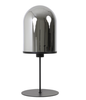 Lampe | Tischleuchte MAVERICK - Mattschwarz /Rauchglas/Groß