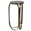 Tisch | Beistelltisch BUBISA medium - Glas schwarz/antik bronze