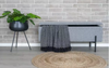 Hocker | Sitzbank Watford mit Stauraum  - Hellgrau